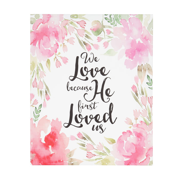 kate & laurel We Love . . . Spiritual Quote Watercolor Canvas Art