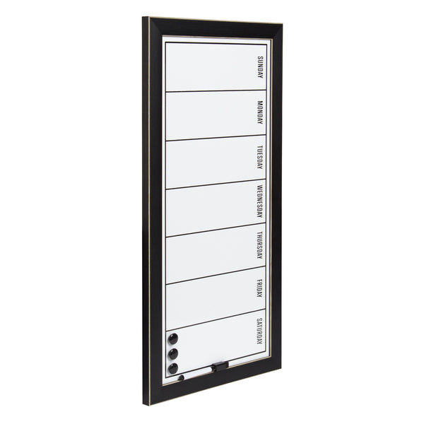 Kate & Laurel Wyeth Framed Magnetic Dry Erase Weekly Calendar