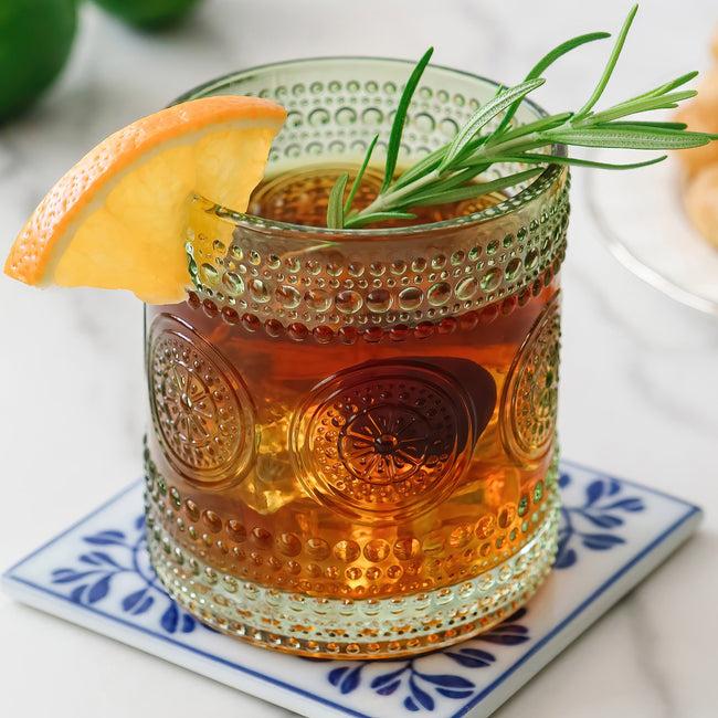 kate aspen 10 oz. Hobnail Beaded Floral Green Drinking Glasses (Set of 6) kate aspen 10 oz. Hobnail Beaded Floral Green Drinking Glasses (Set of 6)