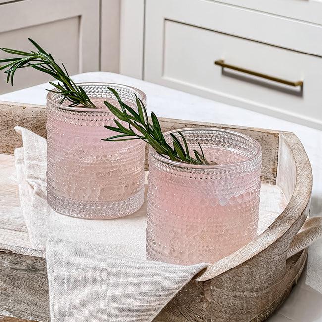 Kate Aspen 10 Oz. Textured Beaded Clear Old Fashion Drinking Glasses (Set Of 6)