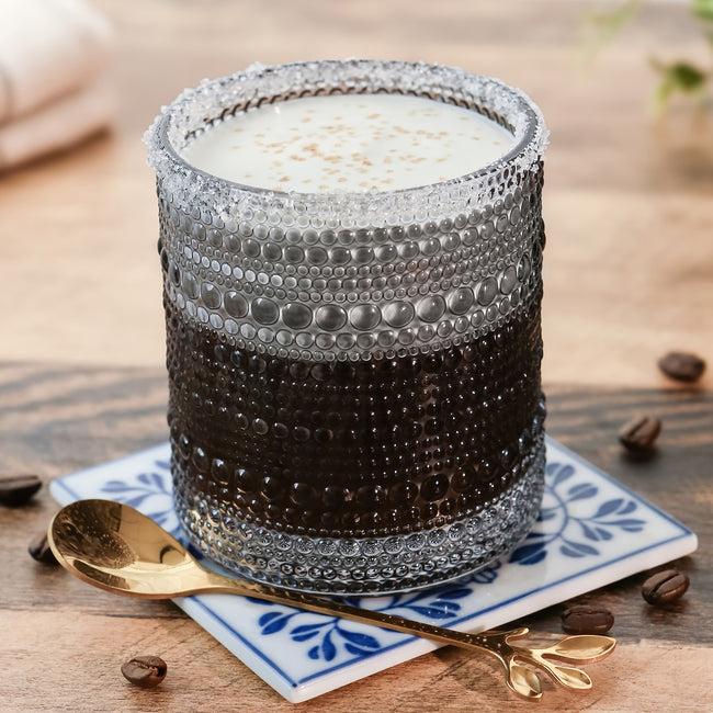 Kate Aspen 10 Oz. Textured Beaded Smoke Grey Old Fashion Drinking Glasses (Set Of 6)