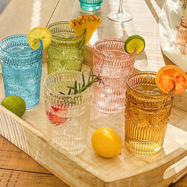 Kate Aspen 13 Oz. Vintage Textured Rose Gold Drinkware (Set Of 6)