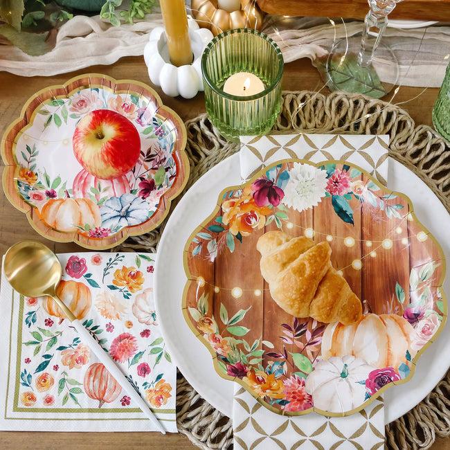 Kate Aspen 62 Pcs Fall/Thanksgiving Tableware Set (16 Guests)
