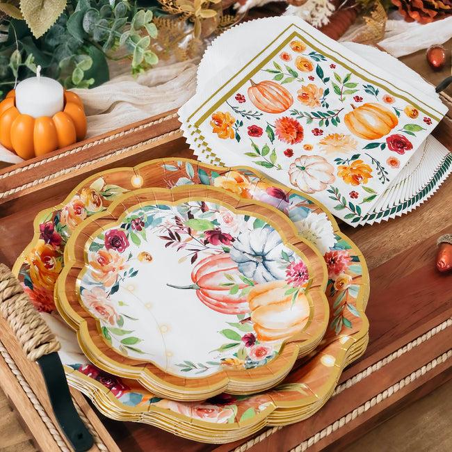Kate Aspen 62 Pcs Fall/Thanksgiving Tableware Set (16 Guests)