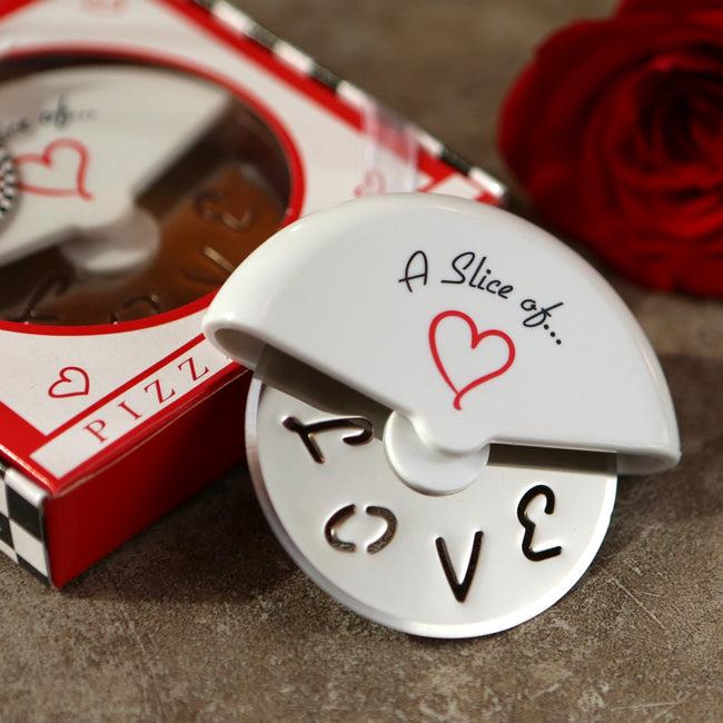 Kate Aspen A Slice Of Love Stainless-Steel Pizza Cutter In Miniature Pizza Box