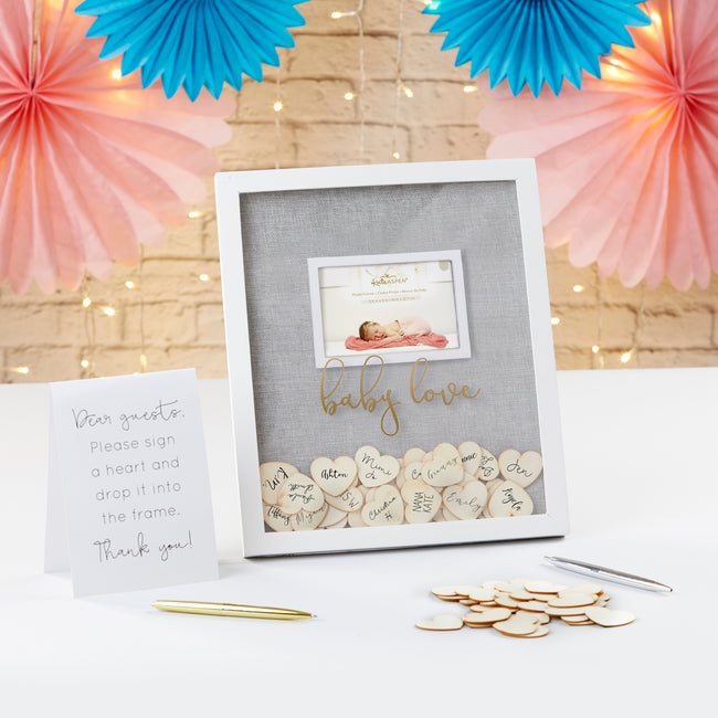 kate aspen Baby Love Baby Shower Guest Book Alternative - Frame