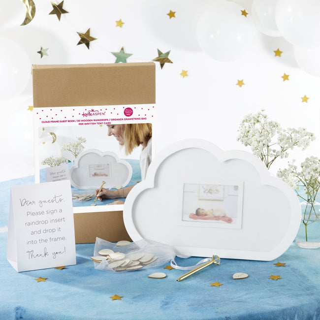 Kate Aspen Baby Shower Guest Book Alternative - Cloud Frame