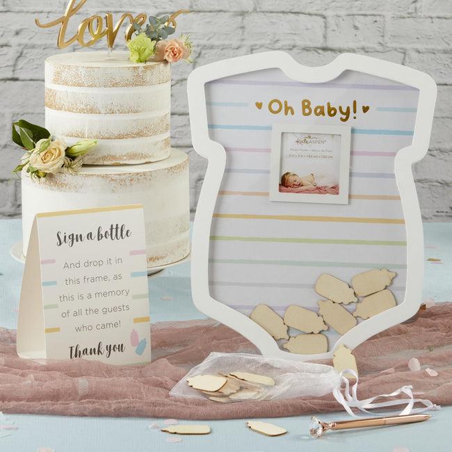 kate aspen Baby Shower Guest Book Alternative - Onesie