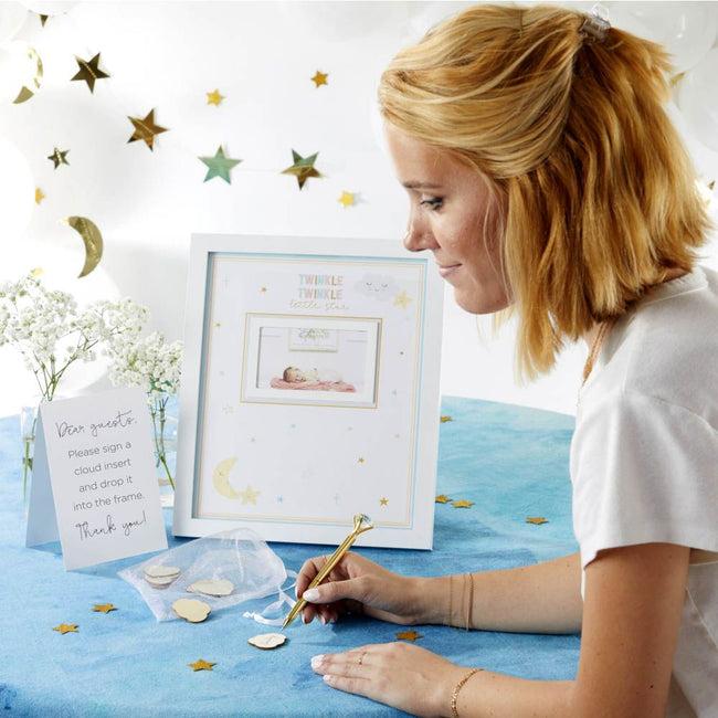 kate aspen Baby Shower Guest Book Alternative - Twinkle Twinkle
