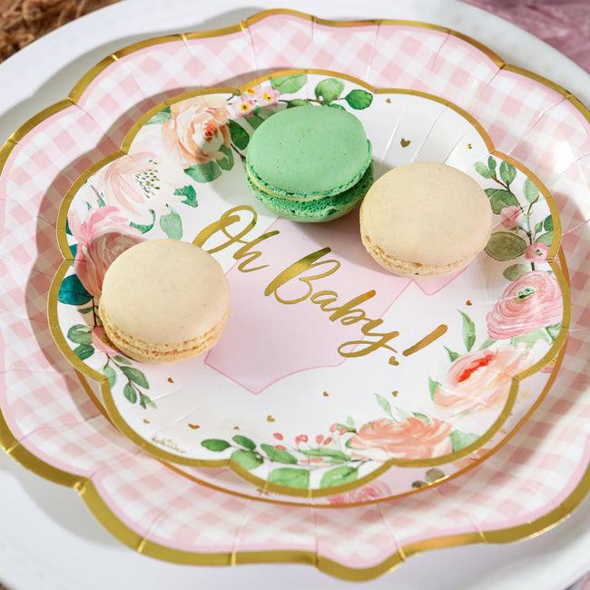 Kate Aspen Baby Shower Onesie Tableware Set - Pink Floral