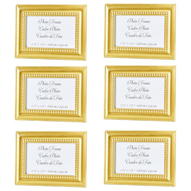 Kate Aspen Beautifully Beaded Gold Place Card/Photo Holder (Set Of 6)