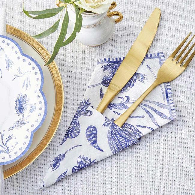 Kate Aspen Blue Willow 2 Ply Paper Napkins (Set Of 30)