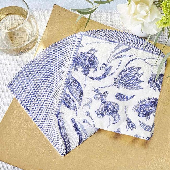 kate aspen Blue Willow 2 Ply Paper Napkins (Set of 30)