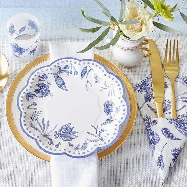 Kate Aspen Blue Willow 7 In. Premium Paper Plates (Set Of 16)