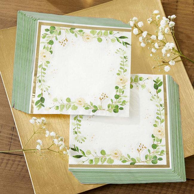 kate aspen Botanical Garden 2 Ply Paper Napkins (Set of 30)