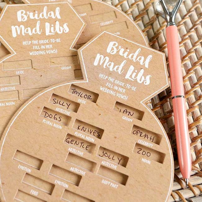Kate Aspen Bridal Shower Game Card - Ring Shape (Set Of 50)