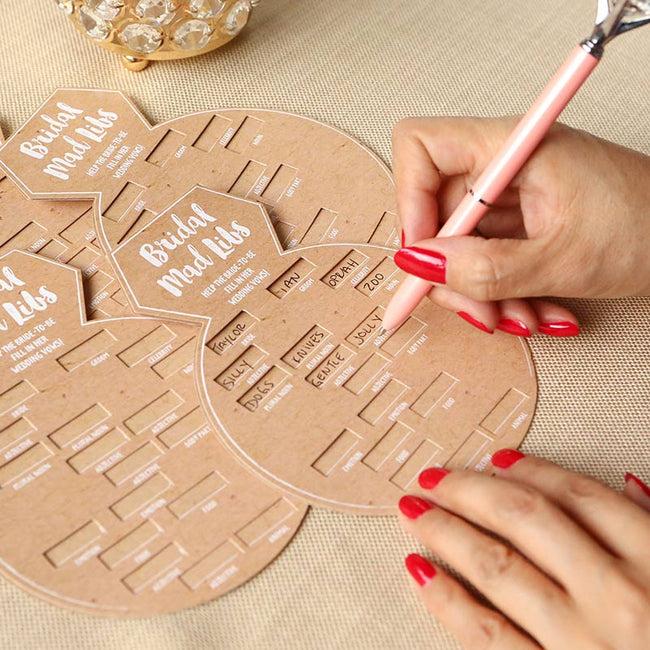 Kate Aspen Bridal Shower Game Card - Ring Shape (Set Of 50)