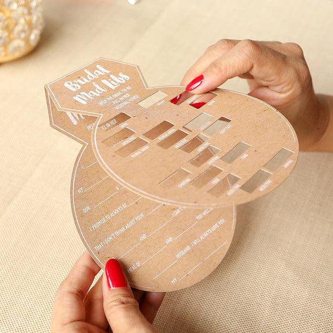 Kate Aspen Bridal Shower Game Card - Ring Shape (Set Of 50)