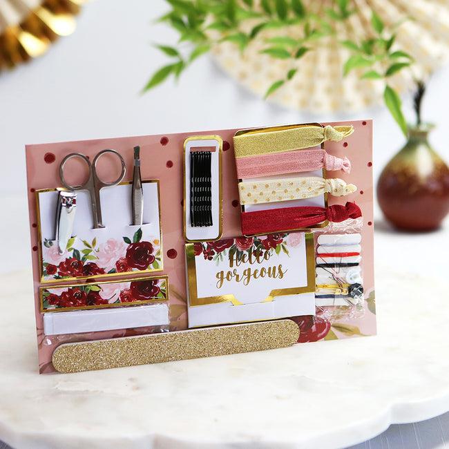 Kate Aspen Burgundy Blush Floral Wedding Survival Kit