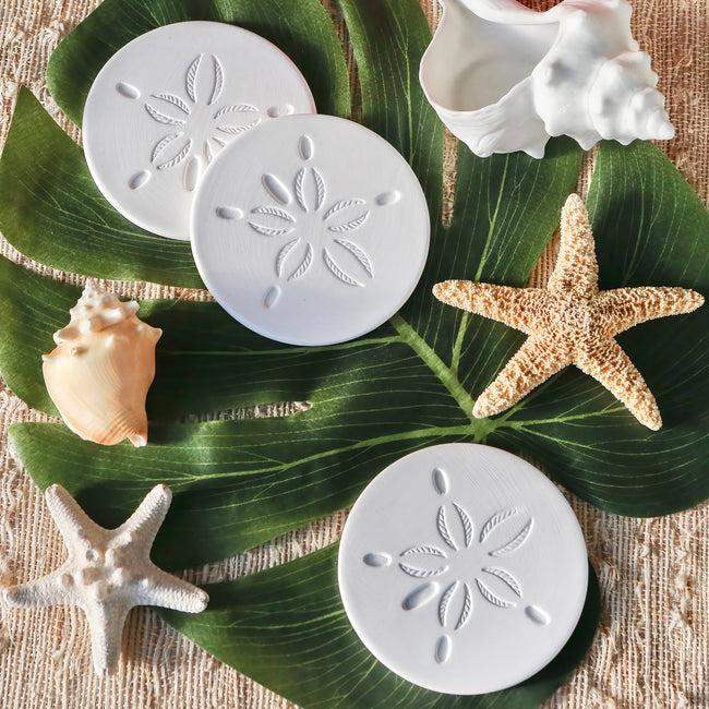 Kate Aspen By The Shore Sand Dollar Drink Coaster Set Of 4