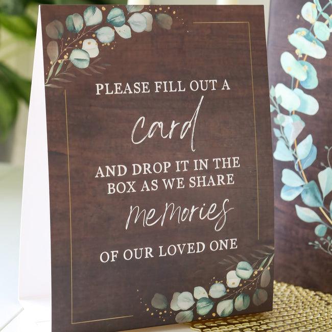 Kate Aspen Celebration Of Life Memory Funeral Guest Book And Box For Memorial Service