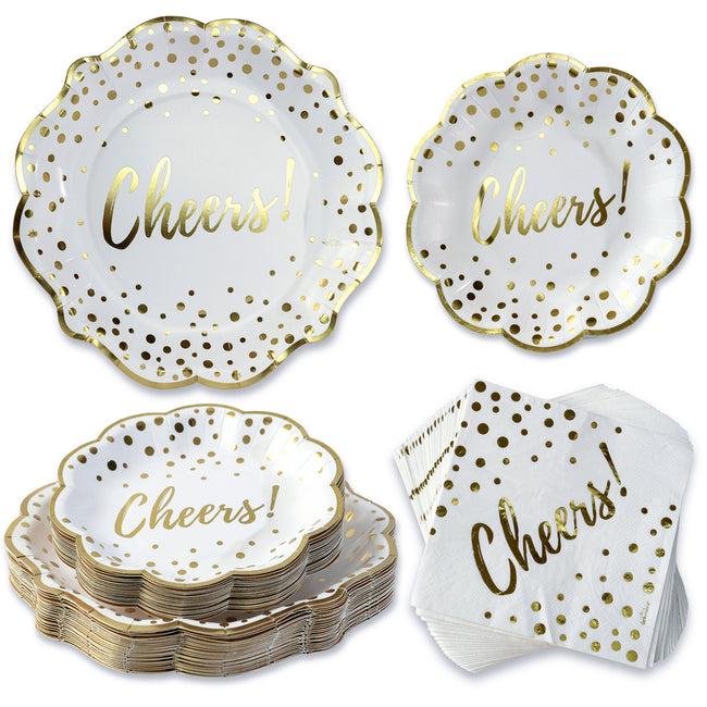 kate aspen Cheers 72 Piece Party Tableware Set (24 Guests)