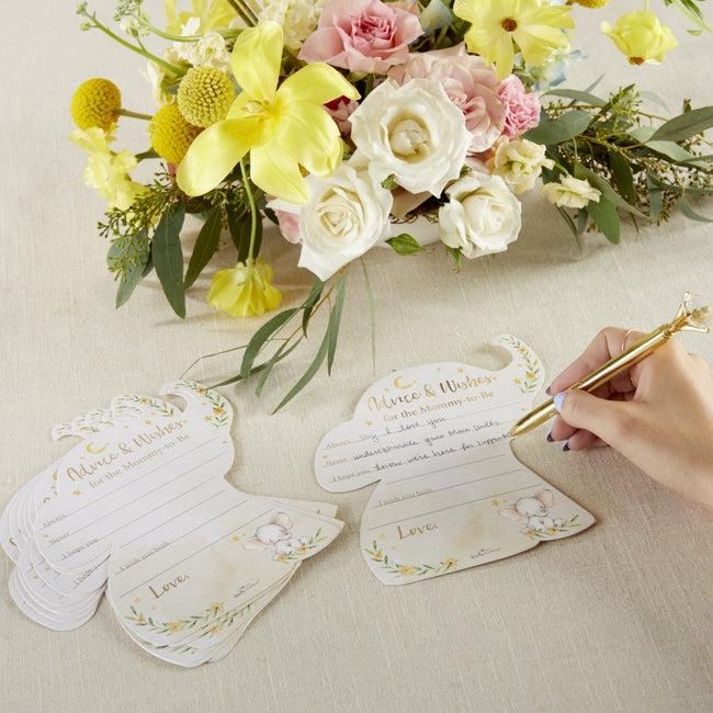Kate Aspen Elephant Baby Shower Advice Card & Baby Shower Game (Set Of 50)
