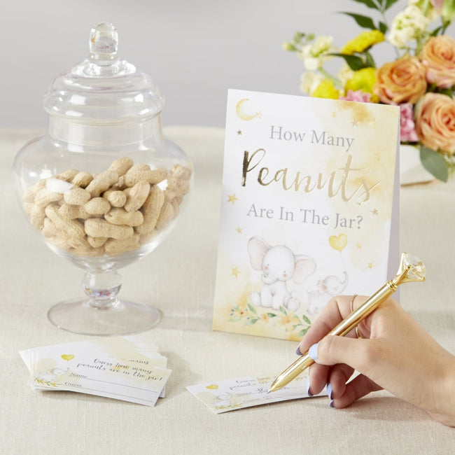 Kate Aspen Elephant Baby Shower Advice Card & Baby Shower Game (Set Of 50)