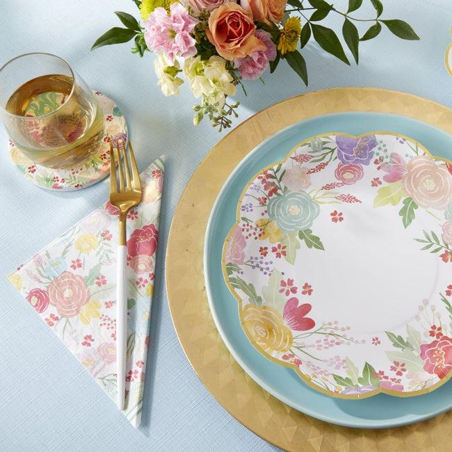 Kate Aspen Garden Blooms 2 Ply Paper Napkins (Set Of 30)