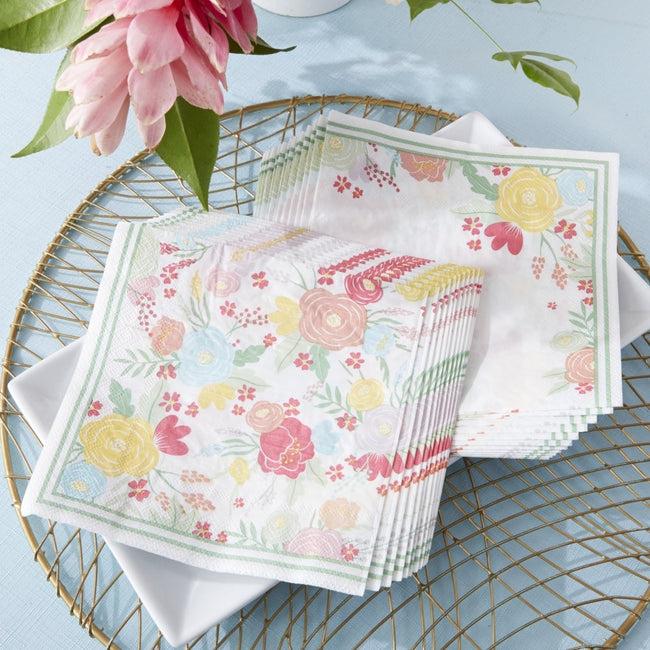 kate aspen Garden Blooms 2 Ply Paper Napkins (Set of 30)