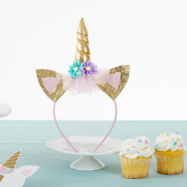 Kate Aspen Gold Glitter Unicorn Happy Birthday Décor Kit