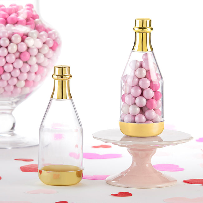 Kate Aspen Gold Metallic Champagne Bottle Favor Container - DIY (Set Of 12)