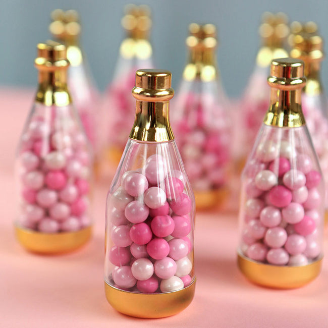 Kate Aspen Gold Metallic Champagne Bottle Favor Container - DIY (Set Of 12)