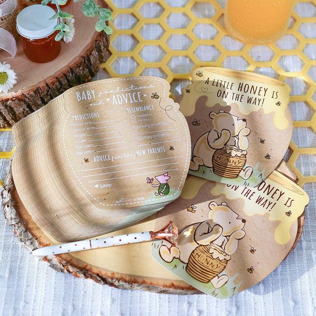 Kate Aspen Honey Bear 50pc Cardstock Baby Shower Game Set
