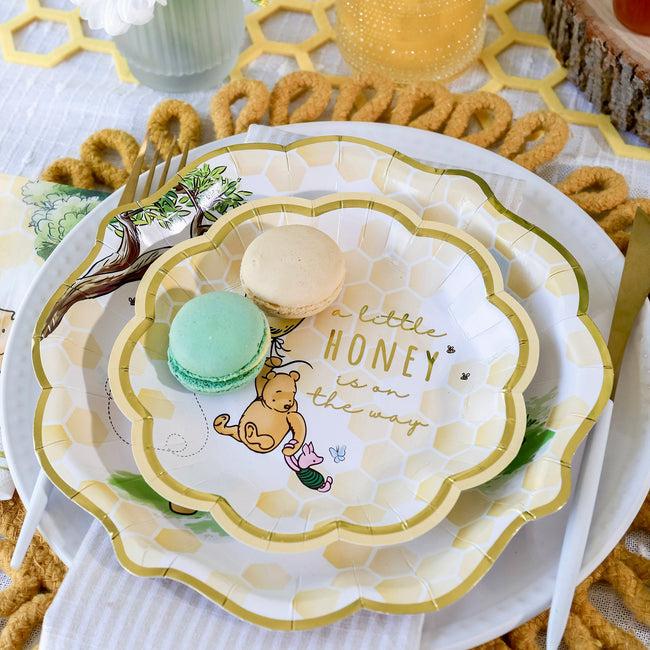 Kate Aspen Honey Bear 78 Piece Party Tableware Set - (16 Guests)