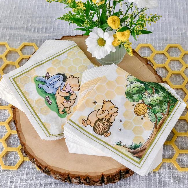 Kate Aspen Honey Bear 78 Piece Party Tableware Set - (16 Guests)