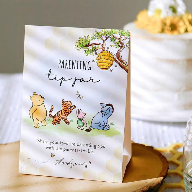 Kate Aspen Honey Bear Baby Shower Activity Parenting Tip Jar Advice Cards Set