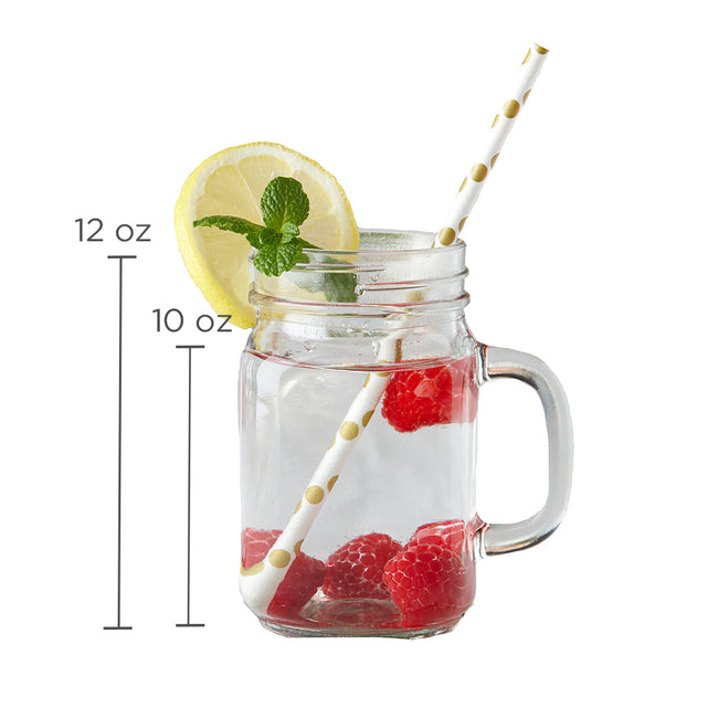 Kate Aspen 12 Oz. Mason Jar Mug - DIY (Set Of 6)