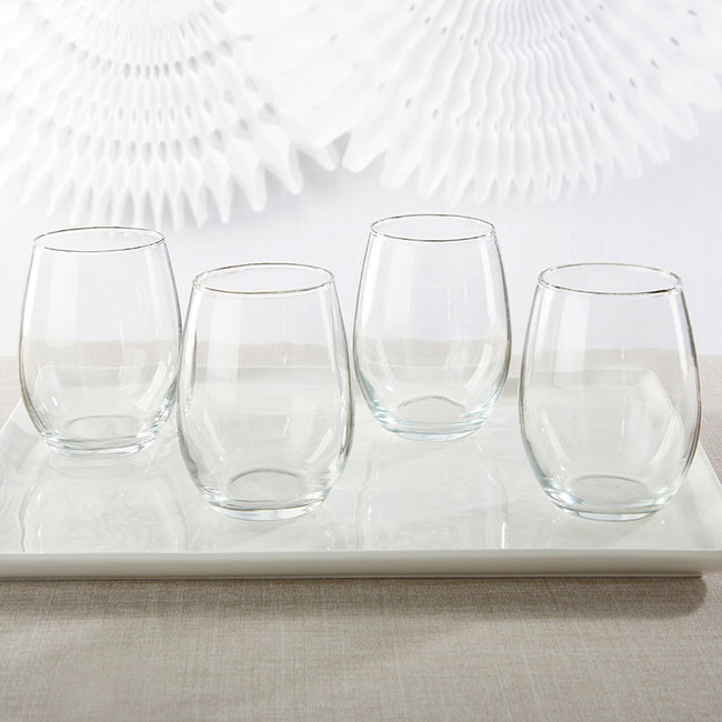 Kate Aspen 9 Oz. Stemless Wine Glass - DIY (Set Of 12)