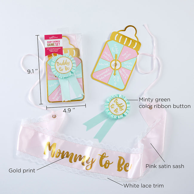 Kate Aspen Baby Shower Belly Sash & Game Set