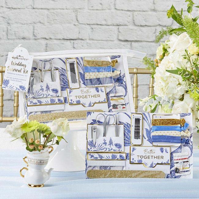kate aspen Blue Willow Wedding Survival Kit