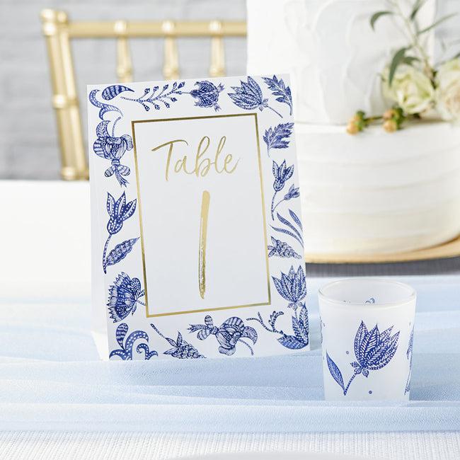 Kate Aspen Blue Willow Wedding Table Numbers (1-25)