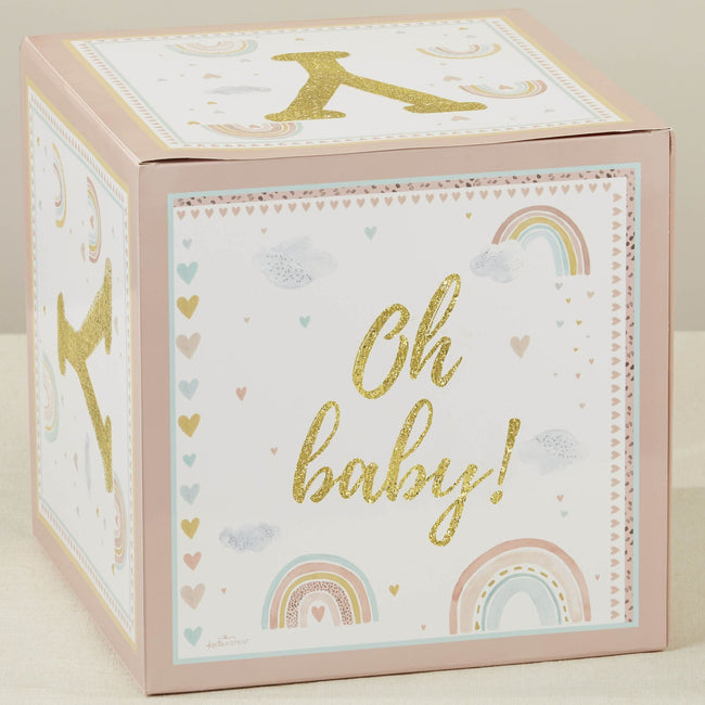 Kate Aspen Boho Rainbow Baby Block Box (Set Of 4)