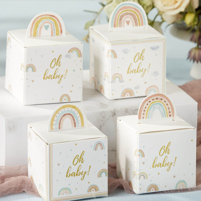 Kate Aspen Boho Rainbow Baby Favor Box (Set Of 24)