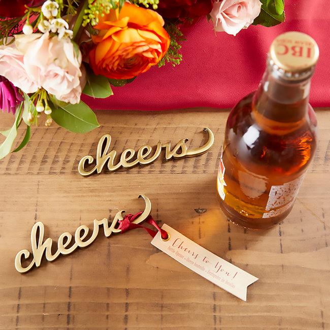 kate aspen Cheers Antique Gold Bottle Opener
