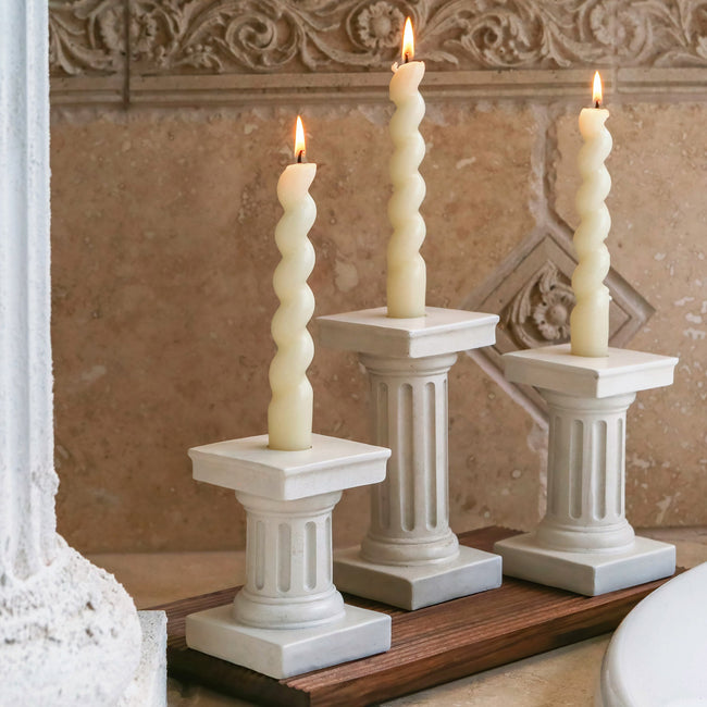 Kate Aspen Greek Column Candle Stick/ Votive Holder
