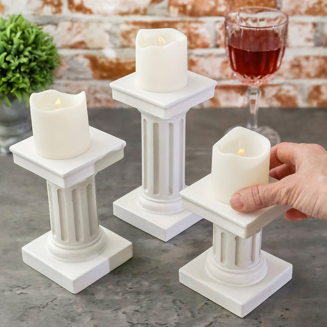 Kate Aspen Greek Column Candle Stick/ Votive Holder
