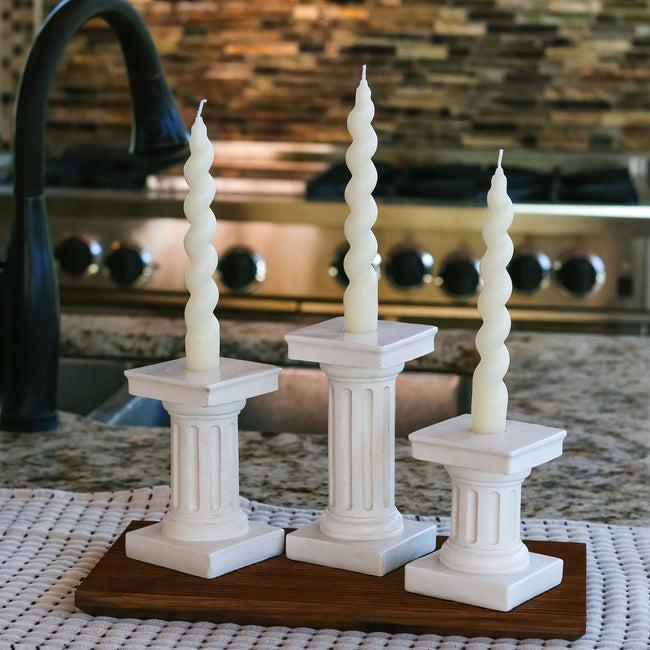 Kate Aspen Greek Column Candle Stick/ Votive Holder