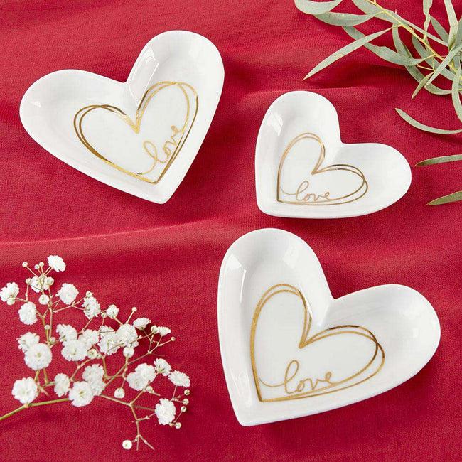 Kate Aspen Heart Shaped Trinket Dish - Medium