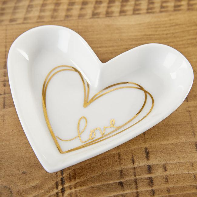 kate aspen Heart Shaped Trinket Dish - Medium